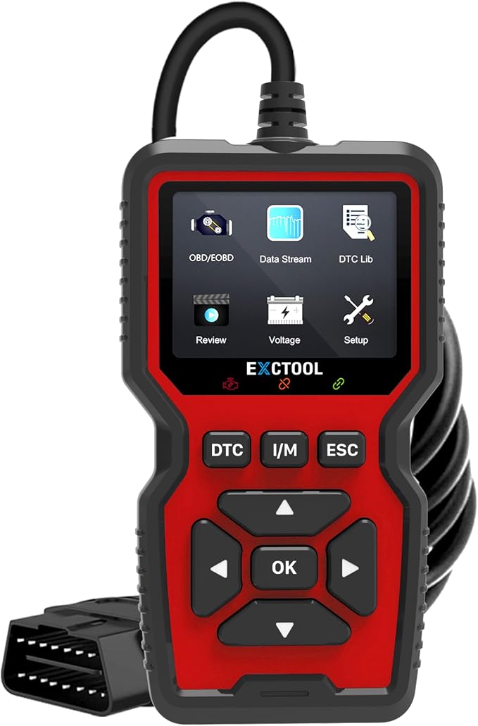 Car OBD2 Scanner Diagnostic Tool Vehicle Check Engine Light Code Reader with Reset, Live Data and Full OBD II Modes Compatible with Model Year 1996+ Cars & Light Trucks