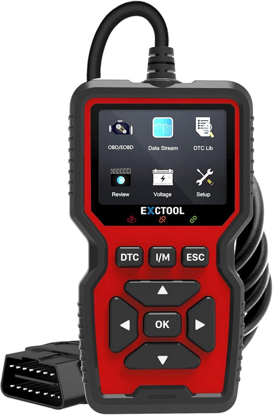 Car OBD2 Scanner Diagnostic Tool Vehicle Check Engine Light Code Reader with Reset, Live Data and Full OBD II Modes Compatible with Model Year 1996+ Cars & Light Trucks