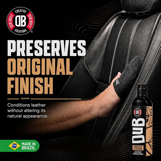 DUB BOYZ Leather Conditioner for Cars & Furniture - 16oz UV Protectant, Non-Greasy, Restores Softness | Safe for Seats, Sofas, Handbags, Boots, Jackets Smooth Leather