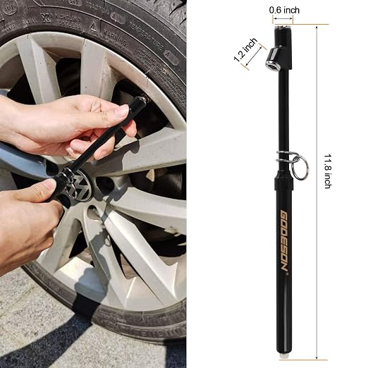GODESON Dual Head Tire Pressure Gauge, Heavy Duty Pencil Tire Gauge Range 10-150PSI,Dual Head Truck Pen Air Pressure Gauge (Pack of 2)