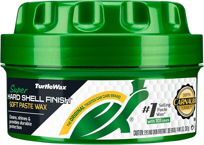 Turtle Wax T-223 Super Hard Shell Paste Wax - 9.5 Fl Oz.