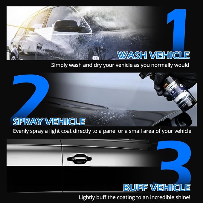 2 Pack Quick Effect Coating Agent for Car - 2026 Upgrade Car Coating Spray, Scratch Repair, Oil Film Removal,Helps Refresh Exterior Gloss & Reduce Surface Buildup