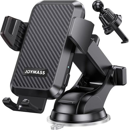 JOYMASS Wireless Car Charger, Phone Holders for Your Car, 15W Auto Clamping Phone Mount Car Accessories for iPhone 16 15 14 13 12 Mini Pro Max 11 XR XS, Samsung Galaxy S24 Ultra S23 S22+ Note 20, etc