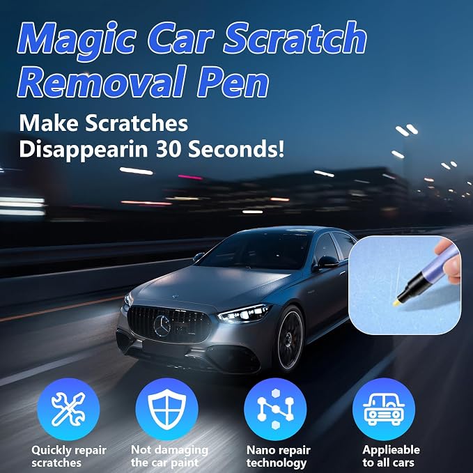 2026 New Magic Car Scratch Removal Pen,Professional Car Scratch Repair,SuitableVehicles And Colors All Cars Magic Pen,Easily And Quickly Repair Scratches, Spiral And Abrasion 0.17 FL OZ.
