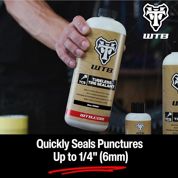 WTB Tubeless Bike Tire Sealant (4 oz to 1 Gallon) - Quick Seal for Punctures up to 6mm - All Conditions