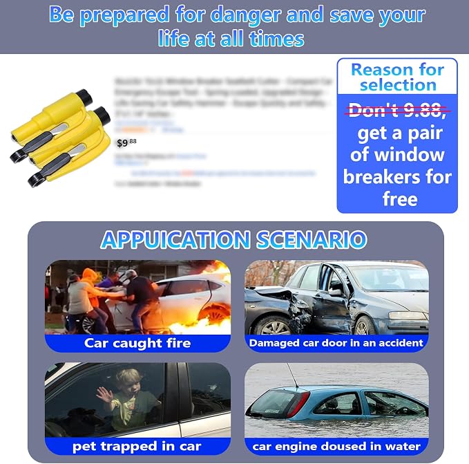 LLXGAB【Compatible with Toyota Tacoma Seat Gap Filler,No Drop Seat Guard Compatible with Toyota Tacoma,Drop Seat Guards for Cars(2Pcs),Emergency Keychain Car Escape Tool(2Pcs)