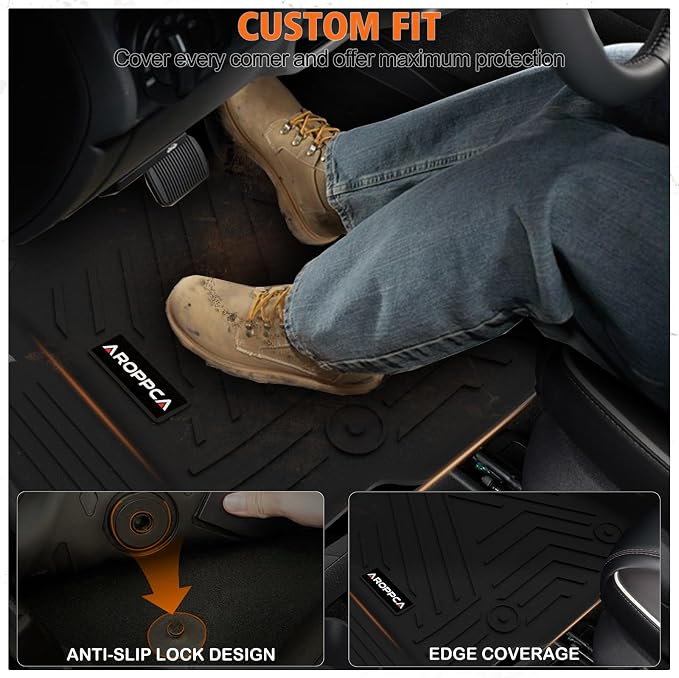 All Weather Car Floor Mats Cargo Liner with Backrest Mat for 2026 Hyundai Palisade 7&8 Seats (Only Fit Fuel), TPE Rubber Liners Full Set Automotive Mats for 2026 Hyundai Palisade Accessories