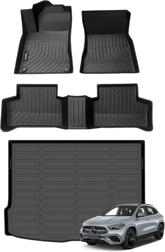 Wailtnb-Mats for Mercedes Benz GLA 2021-2026 Floor Mat Cargo Liner All Weather Floor Liner Car Mat for Mercedes Benz GLA Custom Fit Automotive Full Set Accessories