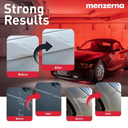 menzerna Deep Scratch Remover Kit I Car polishing Set with Menzerna Heavy Cut 1000 (16oz) and 6 Inch Polishing Pad I Deep Scratch Remover Kit for All Types of Vehicles