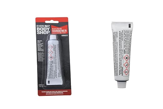 Evercoat Body Shop 105022 Blue Cream Hardener for Use with Fillers, Putties, Reinforced Fillers & Fiber Glass Adhesive Fill & Finish Products 1 Fl Oz.