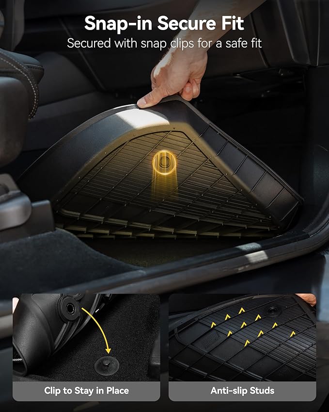 3W Floor Mats Compatible for 2016-2022 Lexus RX (RX350/RX450h) TPE All Weather Custom Fit Floor Liner, 1st & 2nd Row Full Set Car Mats, Black