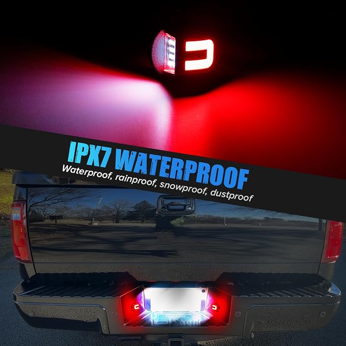 LED License Plate Light for F150 F250 F350 F450 F550 Ranger Bronco | White 6500K LED Tag Lamps for 1990-2014 F150 1980-2016 F250-F550 Super Duty 1983-2011 Ranger 80-96 Bronco 91-10 Explore