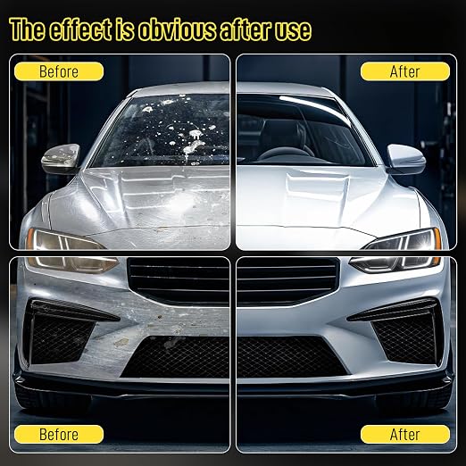 Scratch Remover for Vehicles, Car Scratch Remover Kit with Sponge, Upgrade Car Scratchs Remover for Deep Scratches in 60 Seconds, Quick Fix Removal Paste for Repair Scratche and Restore Shine (2pcs)