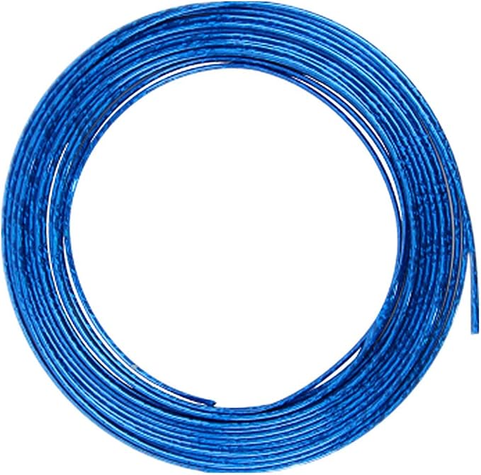 Moyishi 15 Feet Door Front Rear Lip Edge Overlay Molding Guard Protection Decoration Stripe Trim D.I.Y. FIT (Blue)
