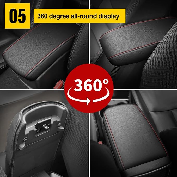 AOMSAZTO Leather Center Console Cover for Honda Civic 2015 2014 2013 2012 Armrest Cover