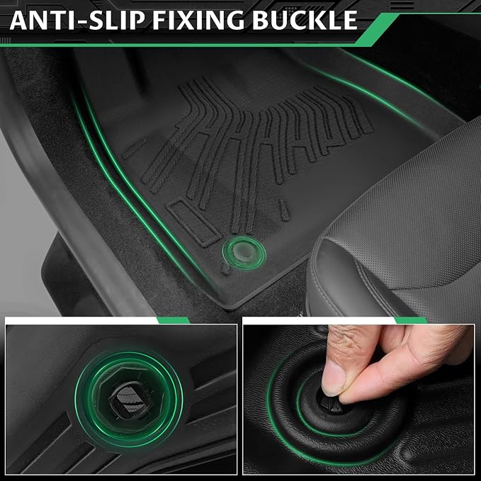 Floor Mats for Honda Odyssey 2005 2006 2007 2008 2009 2010 2011,Odyssey Floor Mats&Cargo Liner, All Weather Protection TPE, Anti-Slip Floor Liner Compatible with Honda Odyssey 1st&2nd&3Row Accessories