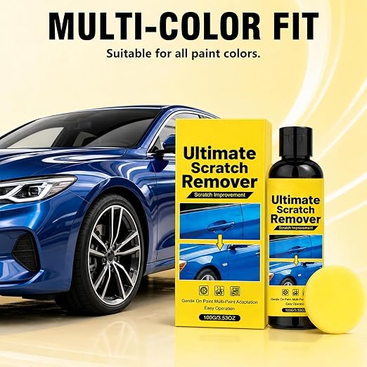 NanoPolix Scratch Remover, 60-Second Car Surface Scratchs Fix Scratch Remover, Quick Fix Removal Paste for Deep Scratches, All Paint Colors Polishing Kit 3.53oz