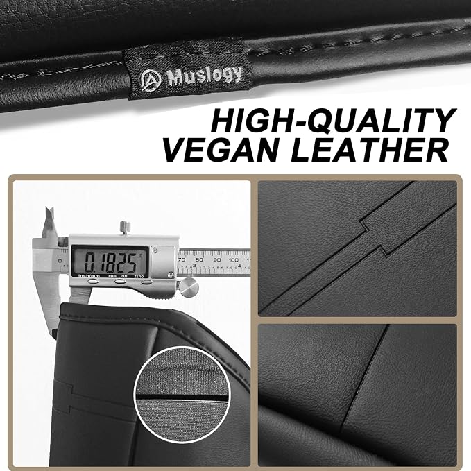 Muslogy Center Console Armrest Cover Fit for Honda CR-V 2017-2022 Accessories, Comfort Armrest Pad Console Lid Cushion Vegan Leather Regular Thick