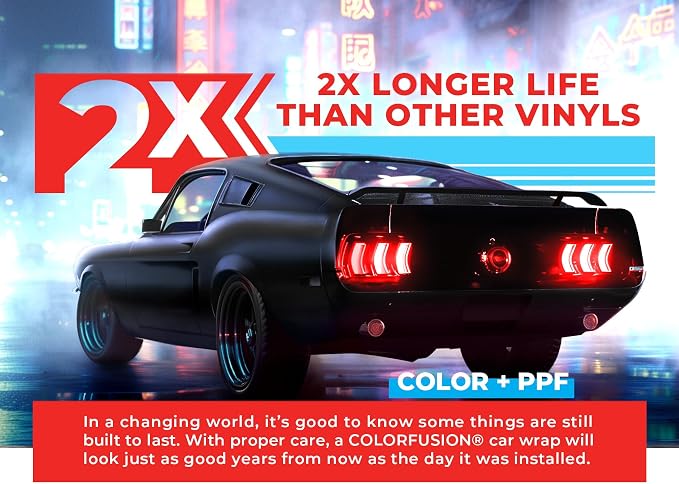 ColorFusion PPF by VViViD, Matte Stealth Cosmic Blue Dry Apply PPF Vinyl Car Wrap Roll 20ft x 5ft