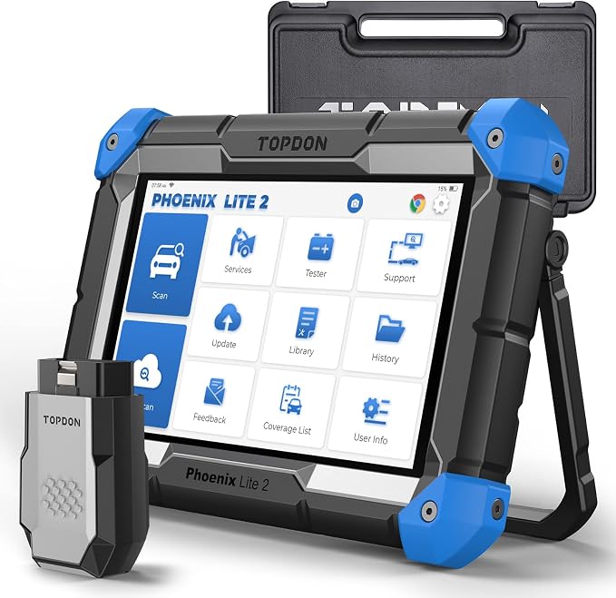 TOPDON Phoenix Lite 2 Bidirectional Scan Tool, OBD2 Scanner, ECU Coding | Function as ONE/AD900 Lite, Wireless Automotive Diagnostic Scanner, 34+ Reset Services, FCA AutoAuth, 2 Years Free Update