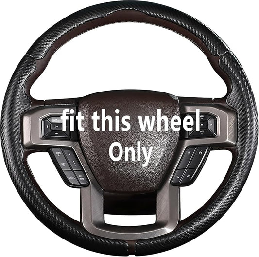Steering Wheel Cover for Ford F150 2015-2020/ F250 2017-2022/ F350 2017-2022/ F450 2017-2022/ F550 2017-2022/ Ford Expedition 2018-2021 Steering Wheel Protector for Ford Steering Wheel Accessories