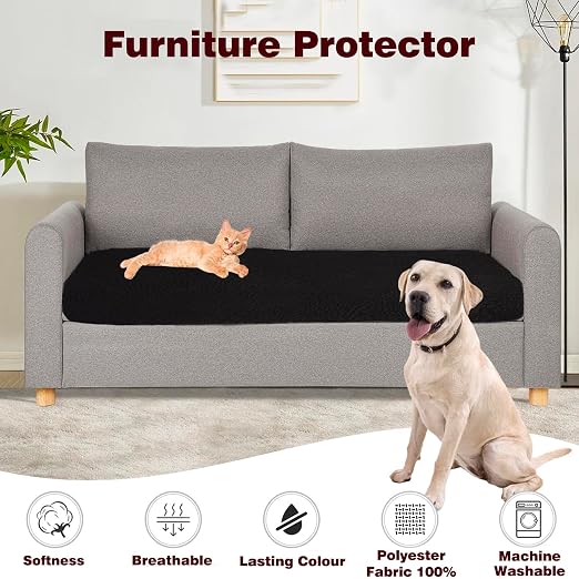 Washable Incontinence Bed Pads, Reusable Underpads for Kids, Adults, Elderly, Hospitals & Pets, Waterproof Bed Protector Pad for Bed, Sofa, Floor, Super Absorbent Bed Pad 35" x 60" - Black