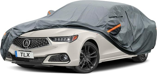 GUNHYI Premium Car Cover Custom Fit Acura TLX (2014-2026), 16 Layers Heavy Duty Car Cover Waterproof All Weather with Zipper Door for Sun Rain Snow Dust Uv Protection