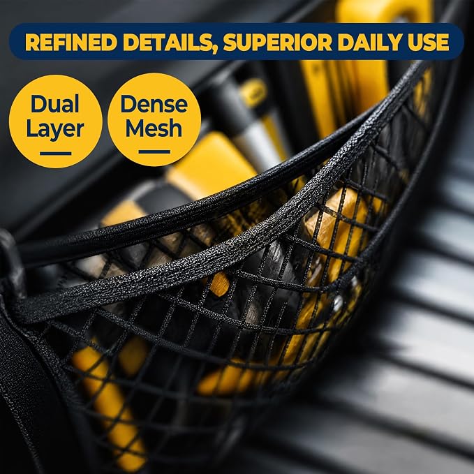 Side Cargo Net for Honda Ridgeline 2017+, Chevy Colorado,GMC Canyon 2023+ | Heavy Duty Mesh Tailgate Net for Tools,Groceries,Keeping Truck Beds Tidy. Firm Grip Prevents Cargo From Sliding While Driving