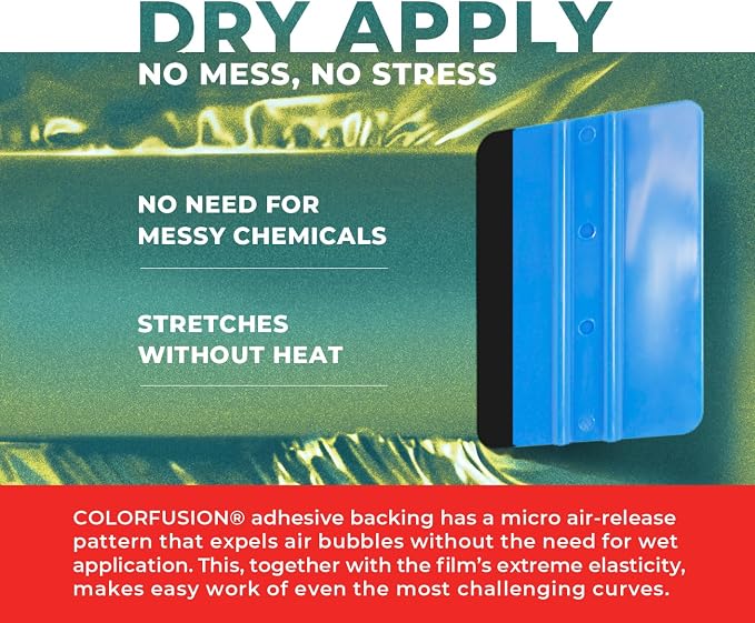 ColorFusion PPF by VViViD, Gloss Flip Thunder Green Dry Apply PPF Vinyl Car Wrap Roll 6ft x 5ft