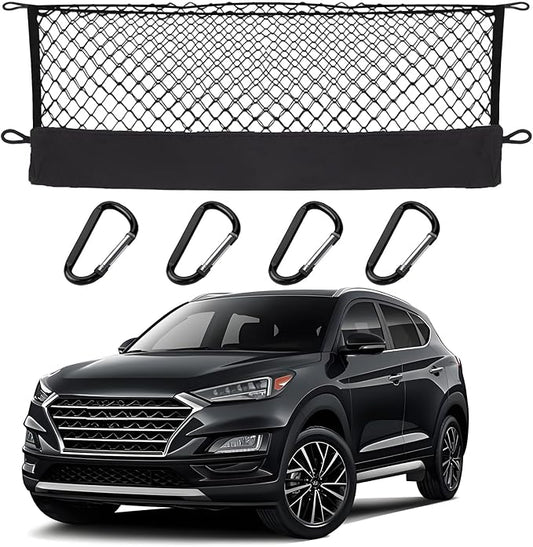 Envelope Style Cargo Net Compatible with Hyundai Tucson New 2026 2025 2024 2023 2022 2021 2020 2019 2018 2017 2016 2015 Trunk Car Rear Tailgate Touring Netting