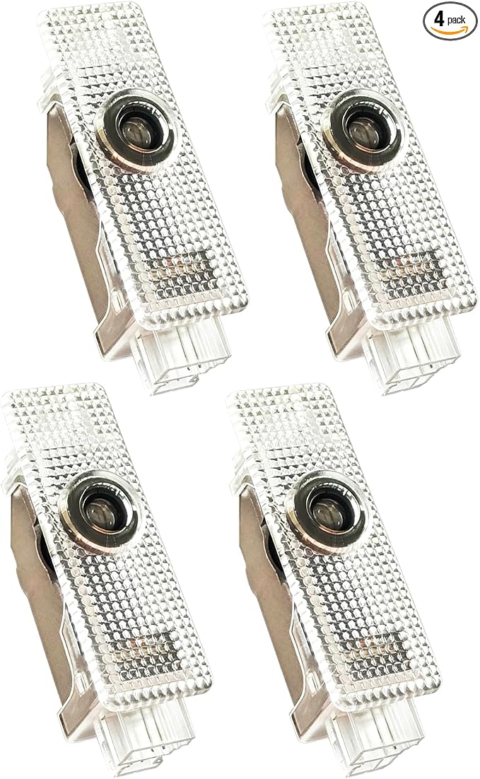 2026 New 4Pcs 4K HD Never Fade Laser Projection Lights Featuring Glass Lenses, Puddle Lights, Fit for 1/2/3/4/5/6/7/X1/X2/X3/X4/X5/X6/X7/M/Z/GT