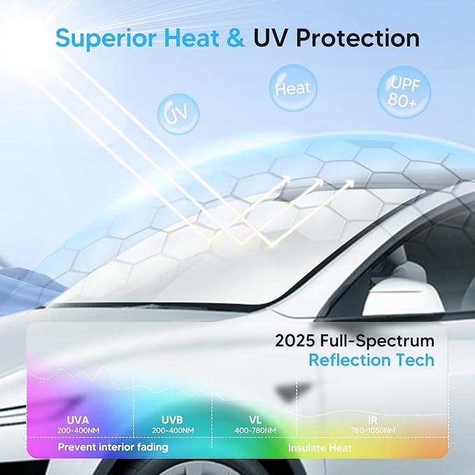 KUST Windshield Sun Shade for Chevrolet Chevy Colorado 2023 2024 2025 2026 Accessories Custom Fit Sunshades Sun Visor Protectors Blocks UV Rays