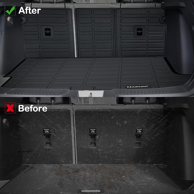 Floor Mats for 2024 2025 2026 Chevrolet Trax Upgrade Trunk Mat with Backrest Mat All Weather Floor Liners TPE Rubber Cargo Liner Fit for 2026 Chevy Trax Anti-Slip Full Set Automobile Mats Accessories