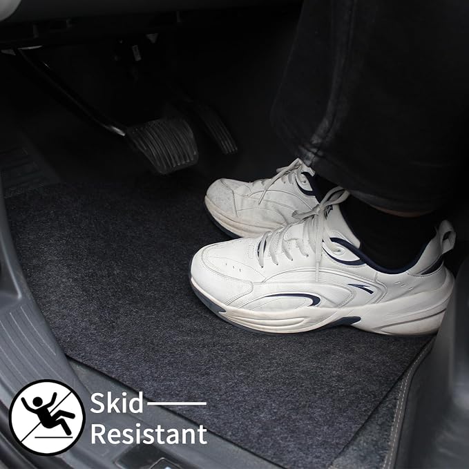 Disposable Car Floor Mats, 30 Pack Grey Felt Disposable Floor Pads, Temporary Automotive Car Carpet Protector, Universal Fit for Auto Detailing Car Wash SUV, Truck