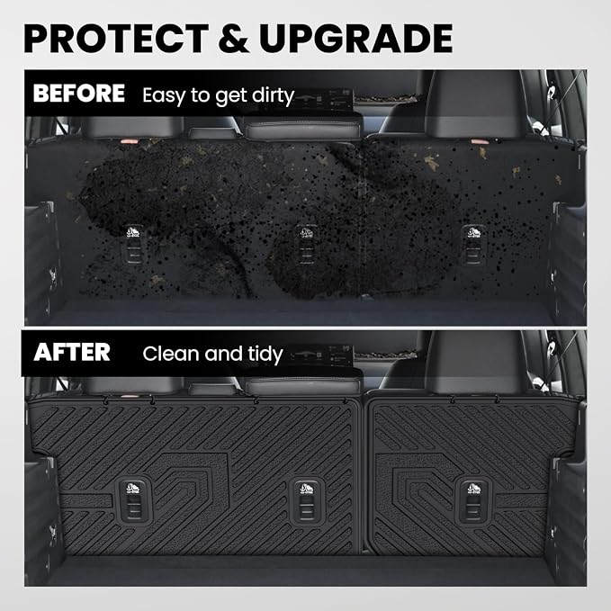 LASFIT Rear Seat Back Protector for Honda Passport 2026, All Weather TPE Pet Friendly Custom Fit Passport Second Row Back Seat Cover Mat Liner Accessories, Black
