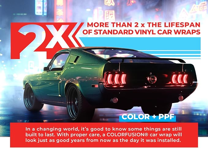 ColorFusion PPF by VViViD, Gloss Flip Thunder Green Dry Apply PPF Vinyl Car Wrap Roll 20ft x 5ft