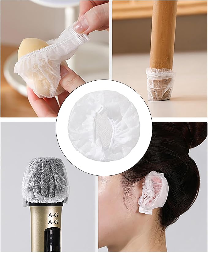 80Pcs Disposable Luggage Wheel Protectors Antislip Wear Resistant Elastic Nonwoven Fabric Covers for Suitcase Wheels