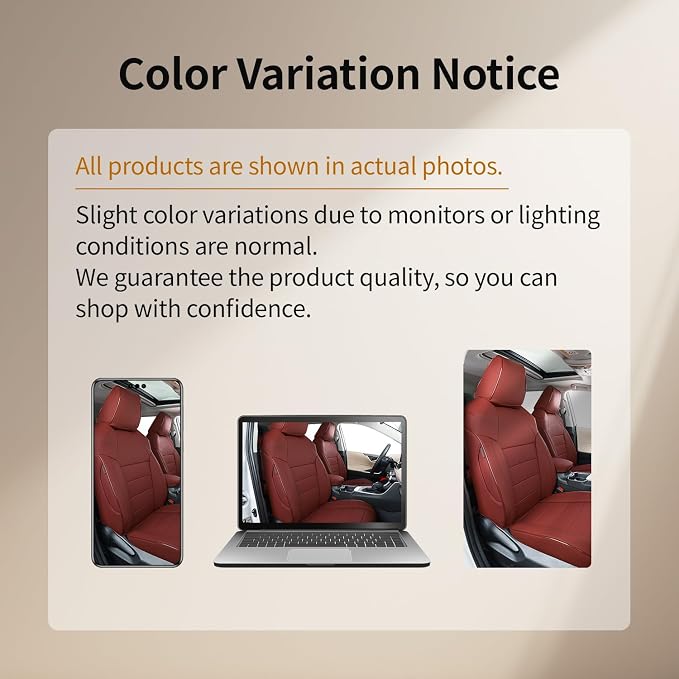EKR Car Seat Covers for Honda CRV 2015-2016 Leatherette Full Set | Custom Fit for Honda CRV 2015 2016 Full Wrap,Airbag Compatible,Waterproof Pet-resistant,Faux Leather(Burgundy)