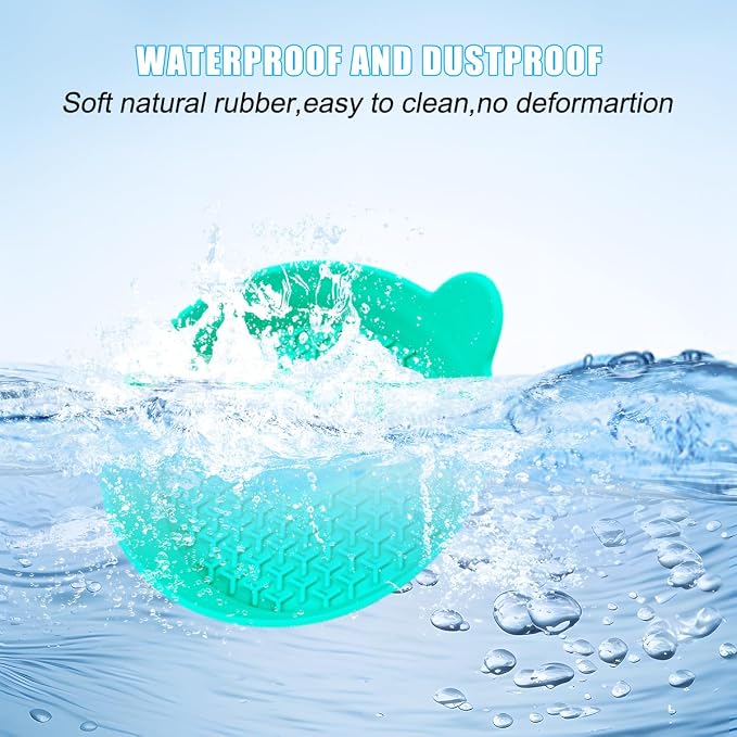 Mandark Car Cup Holder Coasters, 4PCS Non-Slip Silicone Vehicle Insulation Drink Mat, Waterproof Sift-Proof Spill Recessed Auto Interior Cup Insert Pad Accessories, Universal Fit (Light Green)