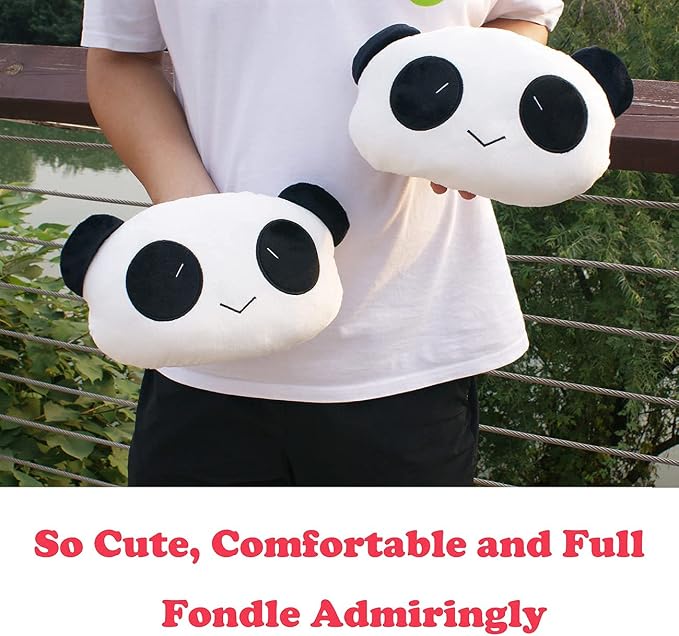 Sexysamba Car Headrest Pillow,Cartoon Neck Pillow for Car,Comfortable Soft Car Seat Pillow for Driving,Head Rest Cushion,Cute Neck Pillow for Travelling and Home 2Pcs (Happy Panda)