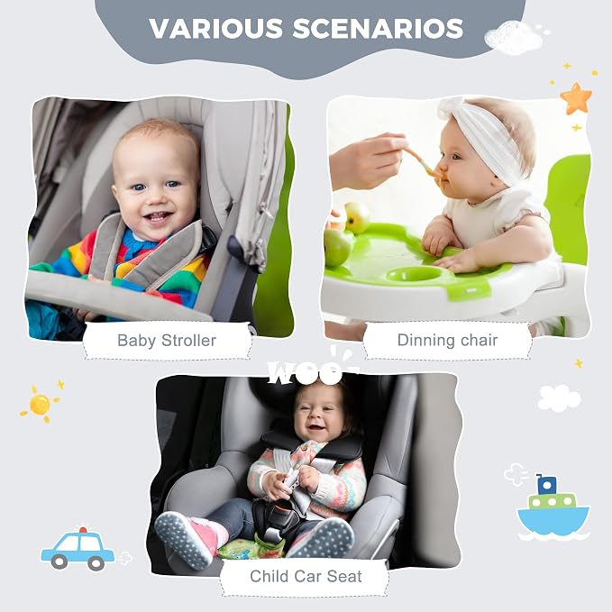 Car Seat Protector for Potty Training, 2 Pack Waterproof CarSeat Liner Toilet Training for Baby Infant Toddler, Dry Seat Piddle Pads Cover for Strollers (Gray)