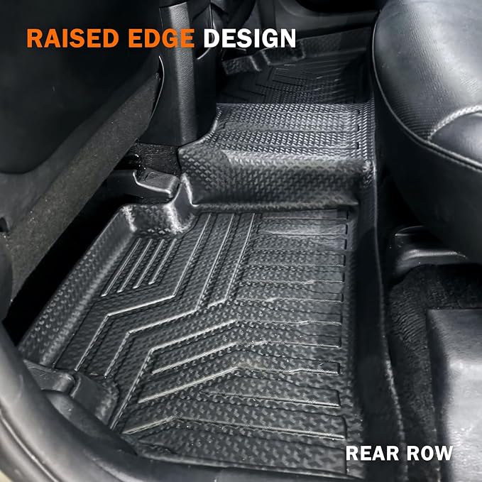 KUST Floor Mats for 2023-2026 Kia Sportage Accessories (Hybrid Only) | (Not for Gas or PHEV) Front Rear Car Mats, All Weather Protection, TPE Rubber, Raised Edge