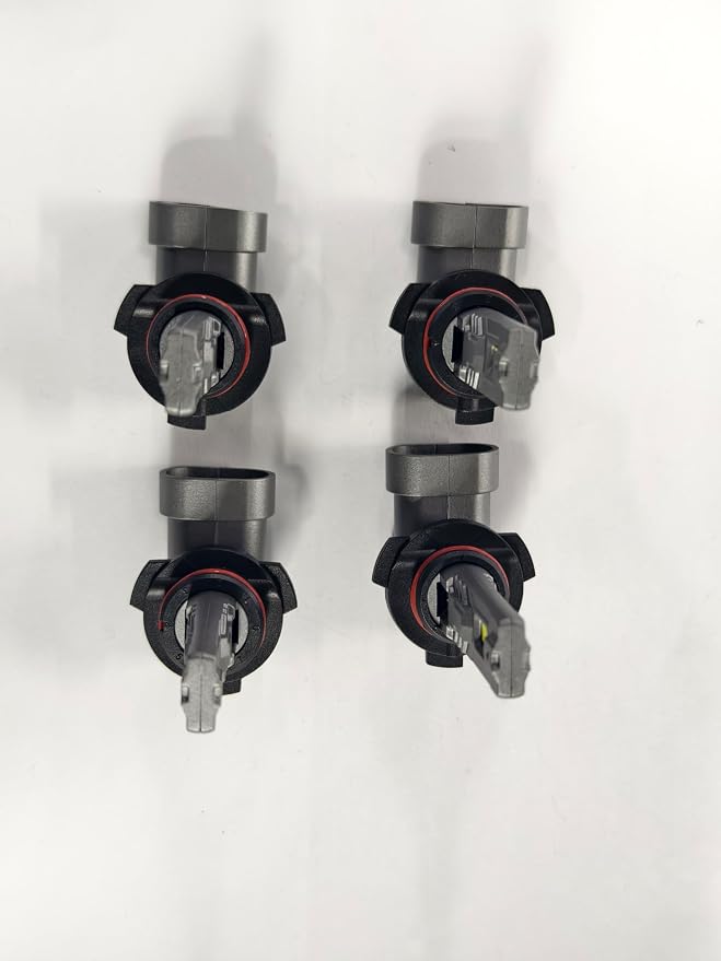 SEALIGHT S2S 9005/HB3 9006/HB4 Light Bulbs Combo, 140,000LM Super Brighter, 6500K Pure White 9005 9006 Fog Bulbs, with Cooling Fan 70K+ Hours Lifespan, 4-Pack