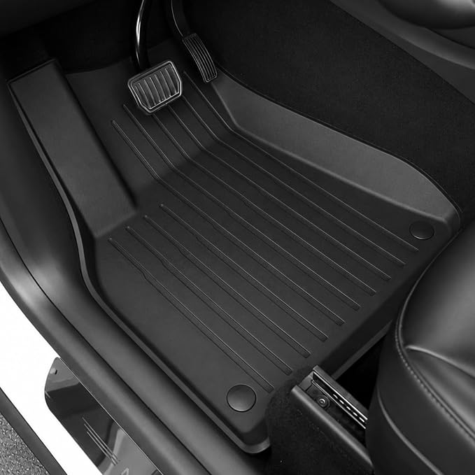 Floor Mats for 2024-2021 Tesla Model Y, Full Coverage All Weather Floor Mat Cargo Liner Trunk Mat Frunk Backrest Mats Accessories (Not fit 7Seat & Juniper)
