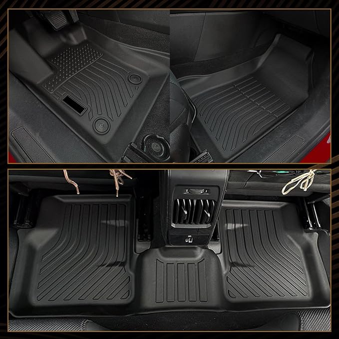 Naibeve Floor Mats for 2020-2025 Hyundai Palisade 7/8 Seats - All Weather Custom for Hyundai Palisade Floor Mats Trunk Mat with Backrest Mats Protector Accessories