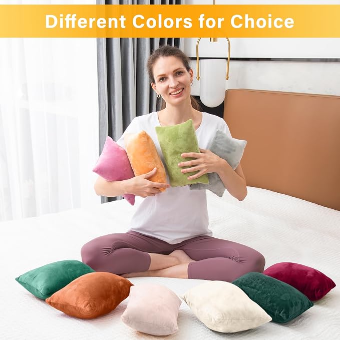 1 MIDDLE ONE 2 Pack Small Pillow, Memory Foam Mini Pillow 11 X 7 Inches for Travel, Sleeping, Nap and Neck, Knee, Lumbar Support, Tiny Cushion for Pet, Dogs (Light Pink)