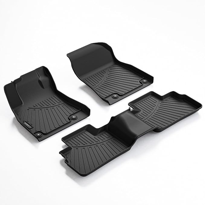 All Weather Floor Mats Fit for Nissan Sentra 2020-2025 TPE Liners Sentra Accessories Set All Season Guard Odorless Anti-Slip Floor Mats Black