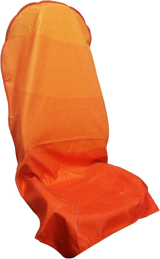 Waterproof Car Seat Cover for Front Seats, Protector for Cars SUVs Trucks, Sweat Towel Seat Covers Bucket for Gym,Workout,Beach,Hiking,Running Swimming(Orange, 1PC)