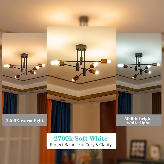 Frosted G45 25W LED Bulbs,E26 Dimmable 2700K Small Vintage Edison Bulbs 6PK | AMDTU 2700K Warm White Frosted Low Watt Globe LED Bulbs,2W Replaces 25W for Ceiling Fans,Pendant,Vanity & Table Lamps.6Pack
