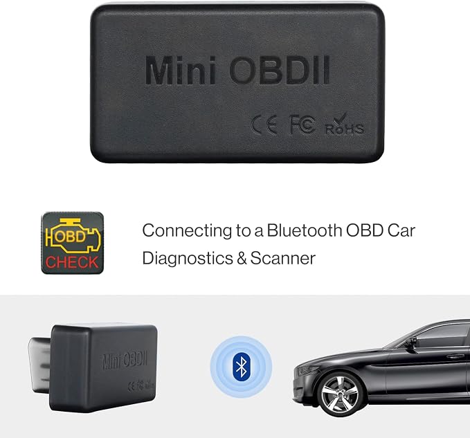 ATOTO AC-4450 Bluetooth OBDII/ OBD2 Car Diagnostic Scanner/Scan Tool only for ATOTO A6& S8 Series Android Car Stereo - Compatible with Torque App